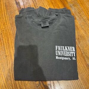 Comfort Colors Black Faulkner University Tee